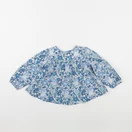 Jacadi - blouse liberty bleu, blanc - 24 mois