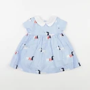 Jacadi - robe bleu, rouge - 6 mois