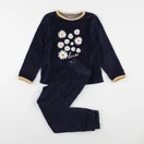 Vertbaudet - pyjama velours bleu - 6 ans