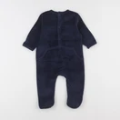 Vertbaudet - pyjama velours bleu - 6 mois