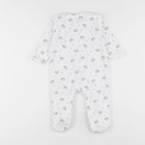 Vertbaudet - pyjama velours blanc, bleu - 9 mois