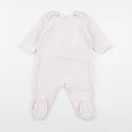 Petit Bateau - pyjama velours rose - 6 mois