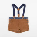 Frangin Frangine - short marron - 12/18 mois