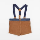 Frangin Frangine - short marron - 12/18 mois