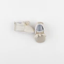 Vertbaudet - chaussons or - pointure 18