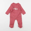 Vertbaudet - pyjama coton rouge - 3 mois