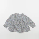 Boutchou - blouse bleu - 12 mois