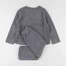 Okaidi - pyjama velours gris - 4 ans