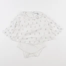 Vertbaudet - body blouse blanc - 9 mois