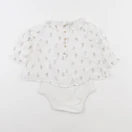 Vertbaudet - body blouse blanc - 9 mois