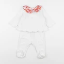 Jacadi - pyjama velours blanc - 6 mois