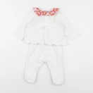 Jacadi - pyjama velours blanc - 6 mois