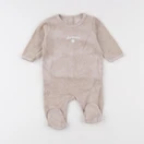 Vertbaudet - pyjama velours beige - 3 mois