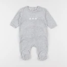 Vertbaudet - pyjama velours gris - 3 mois