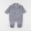 Vertbaudet - pyjama velours gris - 1 mois