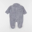 Vertbaudet - pyjama velours gris - 1 mois