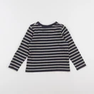 Vertbaudet - tee-shirt bleu, beige - 4 ans