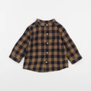Boutchou - chemise bleu, marron - 6 mois