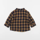 Boutchou - chemise bleu, marron - 6 mois