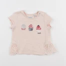 IKKS - tee-shirt rose - 12 mois