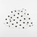 H&M - tee-shirt blanc, noir - 6/9 mois