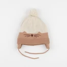 Vertbaudet - bonnet marron, beige - 24/36 mois