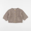 Vertbaudet - gilet marron - 9 mois