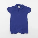 Petit Bateau - pyjama coton bleu - 6 mois