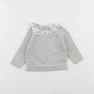 Vertbaudet - pull gris - 3 mois