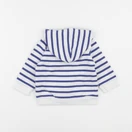 Petit Bateau - sweat bleu, blanc - 6 mois