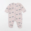 Petit Bateau - pyjama coton rose - 6 mois
