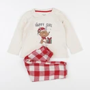 Vertbaudet - pyjama coton beige - 4 ans