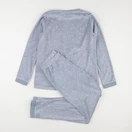 Vertbaudet - pyjama velours bleu - 11/12 ans