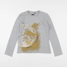 IKKS - tee-shirt gris - 10 ans
