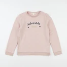 Vertbaudet - sweat rose - 8 ans