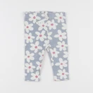 Zara - legging bleu, blanc - 3/6 mois