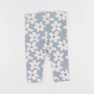 Zara - legging bleu, blanc - 3/6 mois