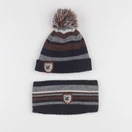 Vertbaudet - ensemble bonnet/moufles/tour de cou multicolore - 2/3 ans