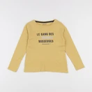 Vertbaudet - tee-shirt jaune - 4 ans