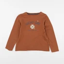 Vertbaudet - tee-shirt marron - 6 ans
