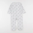 Vertbaudet - pyjama velours blanc, bleu - 2 ans