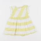 Vertbaudet - robe blanc, jaune - 6 mois