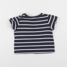 Jacadi - tee-shirt blanc, bleu - 12 mois
