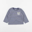 Vertbaudet - tee-shirt bleu - 12 mois