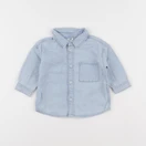 H&M - chemise bleu - 3/6 mois