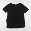 H&M - tee-shirt grossesse noir - l