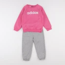 Adidas - ensemble gris, rose - 2/5 ans