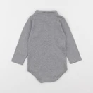 Petit Bateau - body à col gris - 18 mois