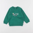 Petit Bateau - sweat vert - 12 mois