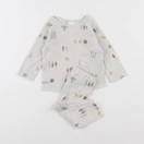H&M - pyjama coton gris - 3/6 mois
